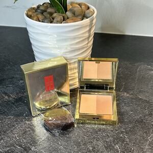 NEW Elizabeth Arden Beautiful Color‎ Bronzing Duo BRONZE BEAUTY w Kabuki Brush